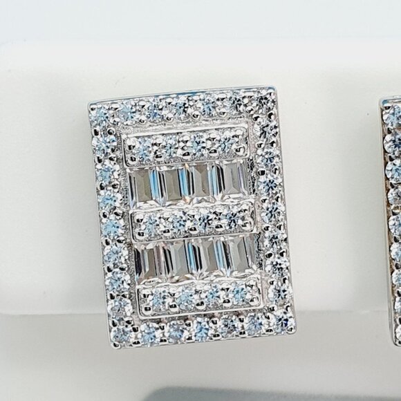 "925 Sterling Silver Cubic Zirconia Earrings, U19254807 - Picture 11 of 11